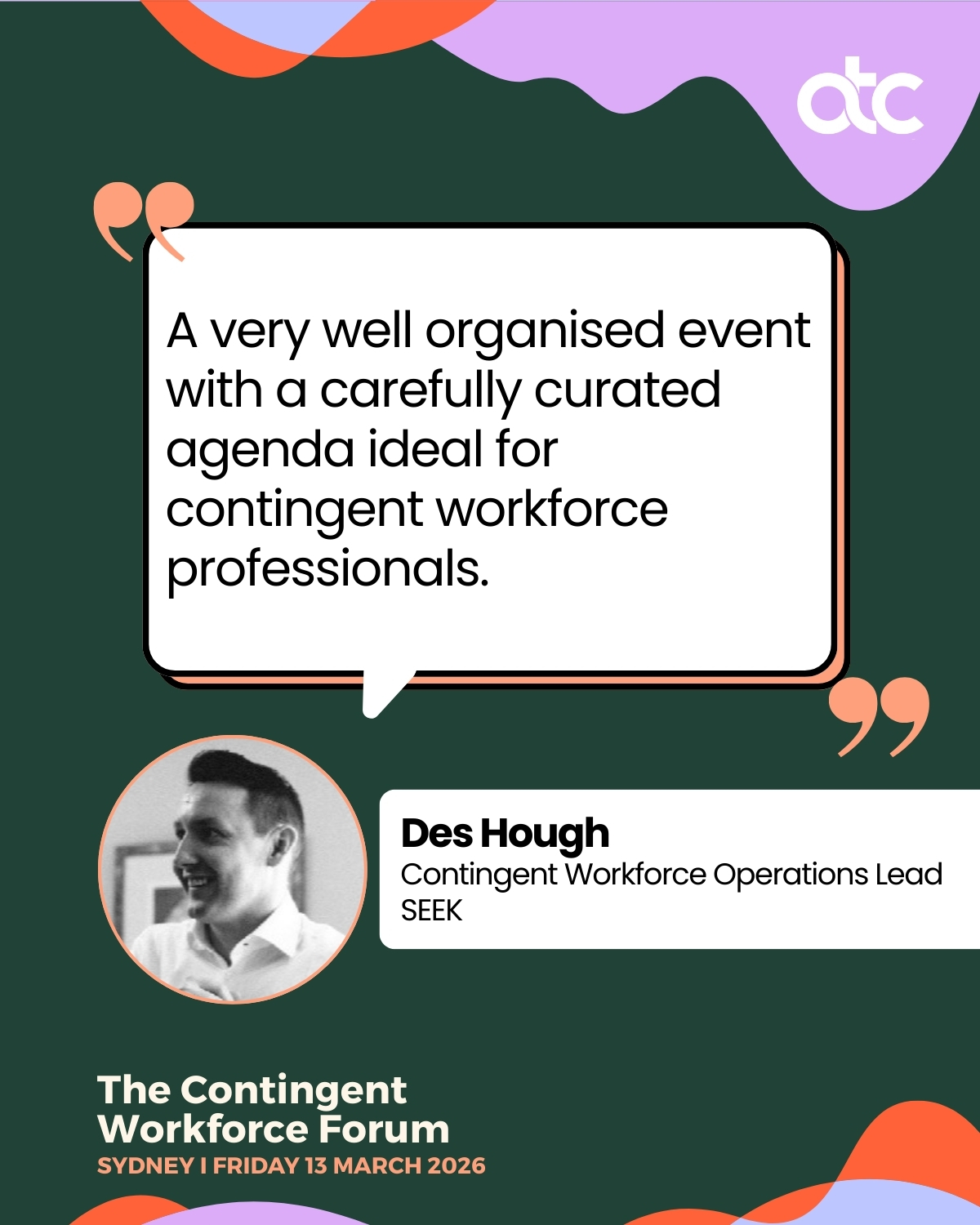 CWF2025 Testimonial - Des Hough